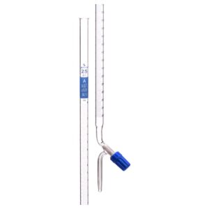 Burette with Screw Type, PTFE Needle Valve Stopcock (Rotaflow), Class A