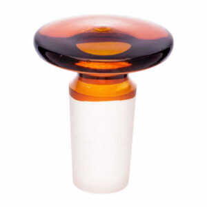 Stopper Amber Solid Flat Head for Reagent Bottles