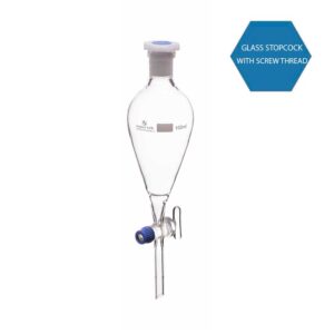 Separating Funnel Squibb Shape Plain with Polythene Stopper