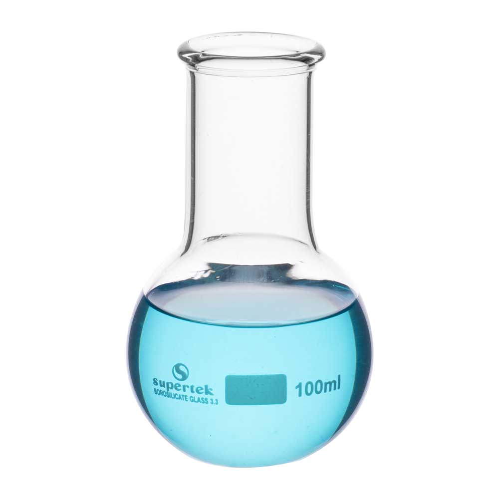 Flask Flat Bottom Wide Neck - Image 2