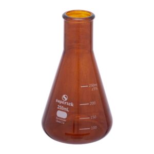 Flask Conical (Erlenmeyer) Graduated Amber Color