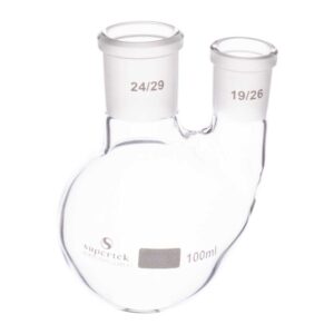 Flask Round Bottom Two Necks (Side Neck Parallel)