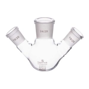 Flask Round Bottom Three Necks at Angle