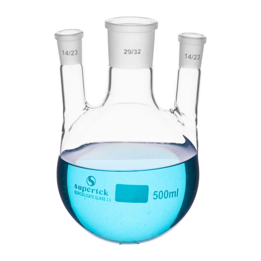 Flask Round Bottom Three Necks Parallel - Image 2