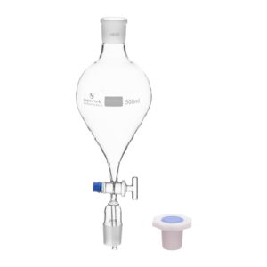 Separating Funnel Globe Shape Plain with Stem Inside of Cone