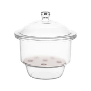 Desiccator with Cover  Neutral Glass with Porcelain Plate