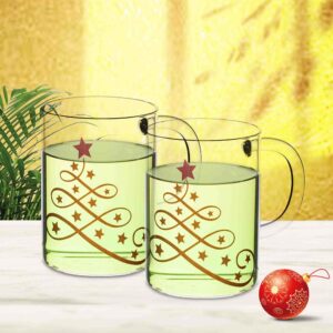 Glass Mug 250ml Set of 2