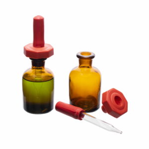 Pipette Dropping Bottle, Amber Glass