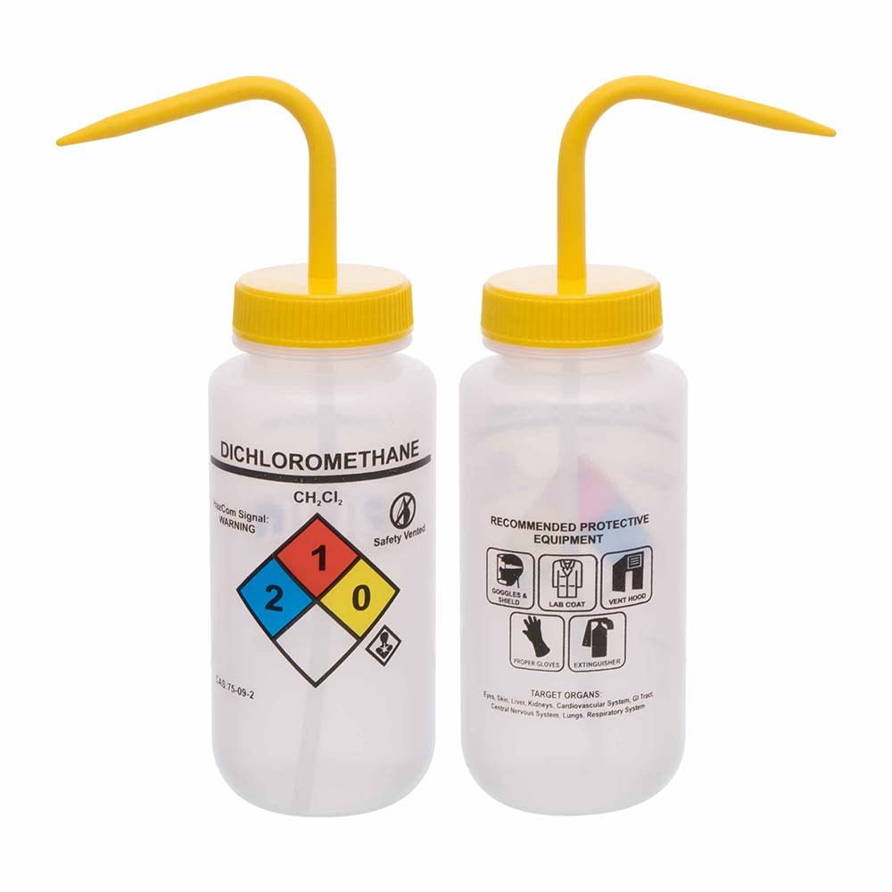 LDPE Wash Bottle with Safety Labeling - Image 3