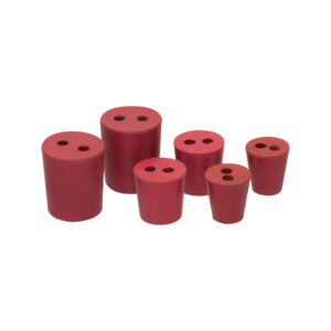 Rubber Stoppers, Two Hole