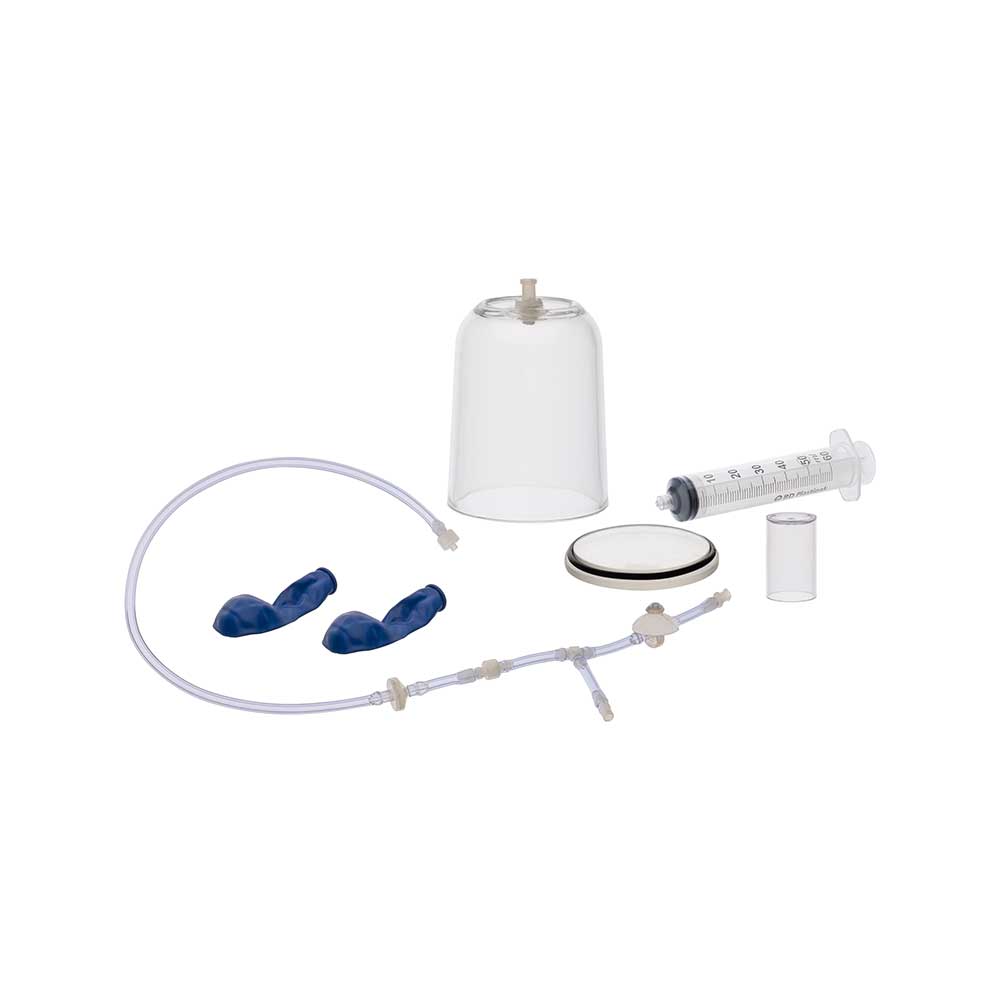 Bell Jar and Vacuum Pump Set